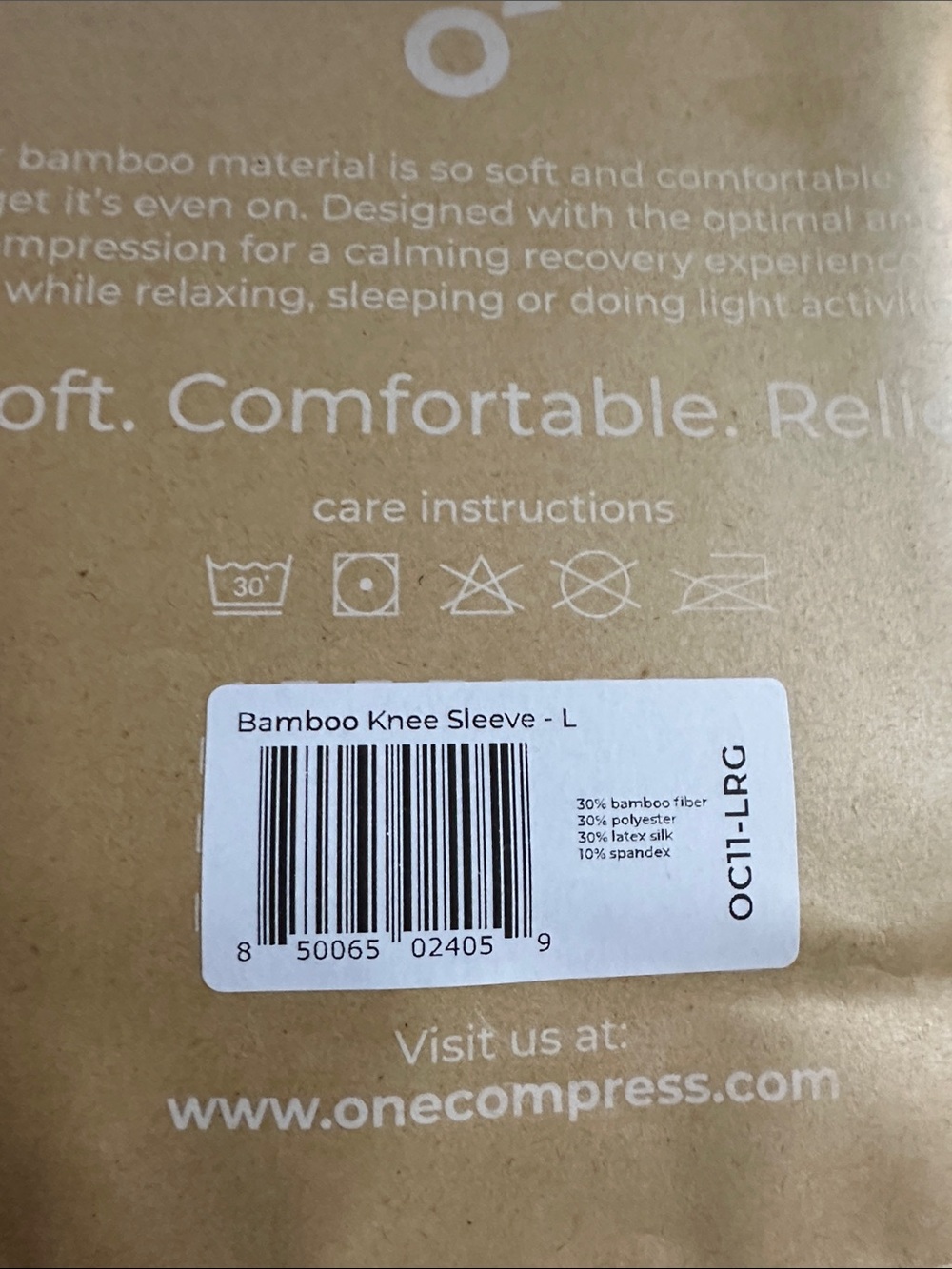 onecompress BAMBOO Premium Natural Bamboo Pillowcase - Light Gray size Large - Picture 2 of 4